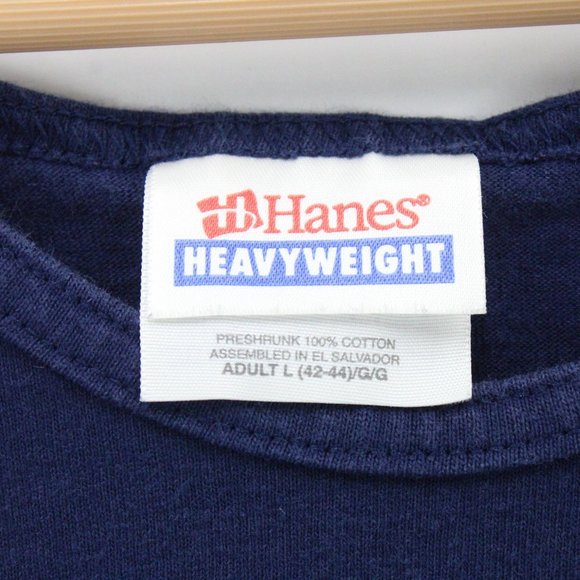 Vintage Hanes Tank Top Mens Navy Blue OMBAC San Diego 2002 Graphic Size Large L - Picture 5 of 7